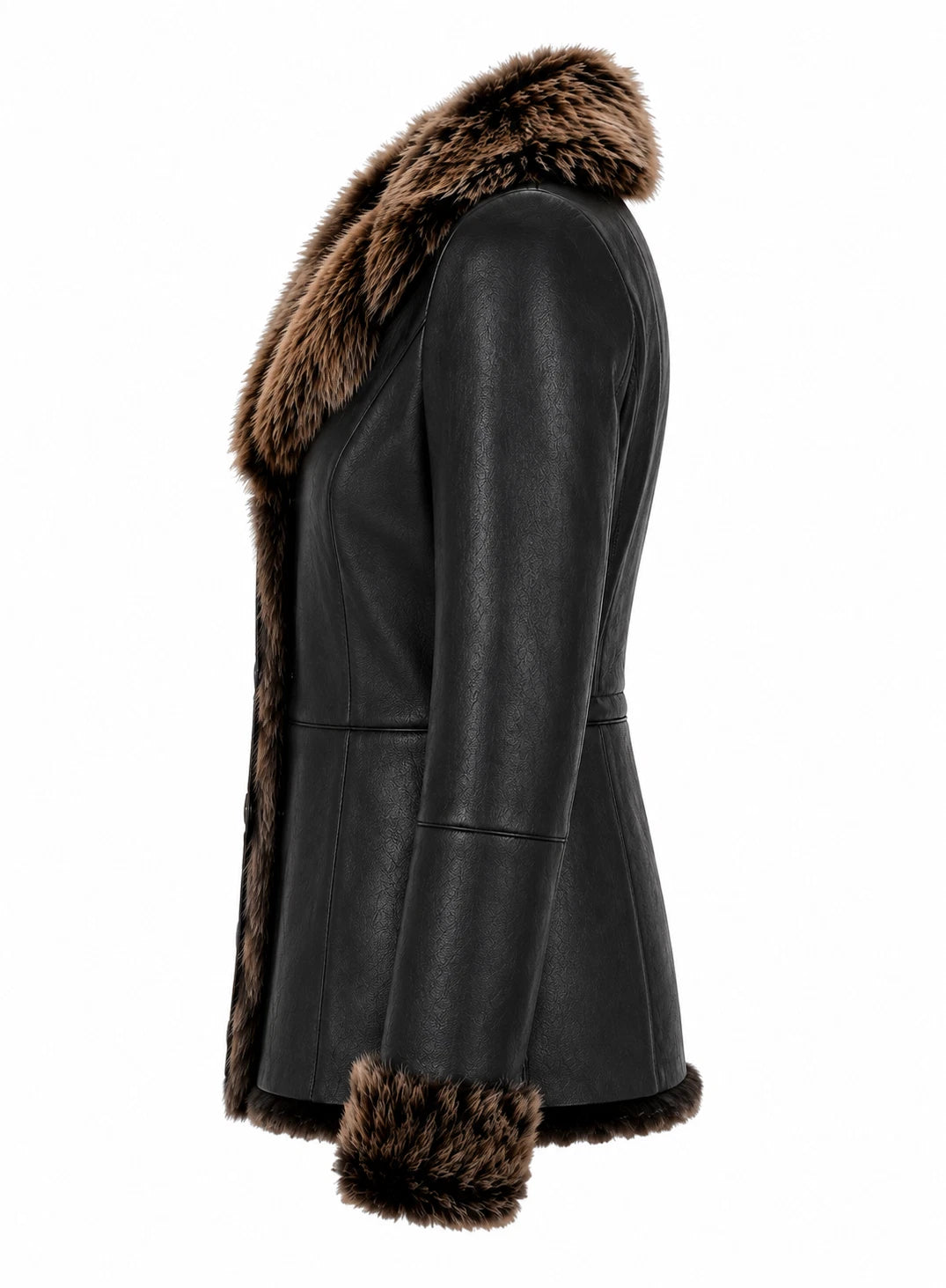 Men's Black Handmade Sheepskin Leather Jacket