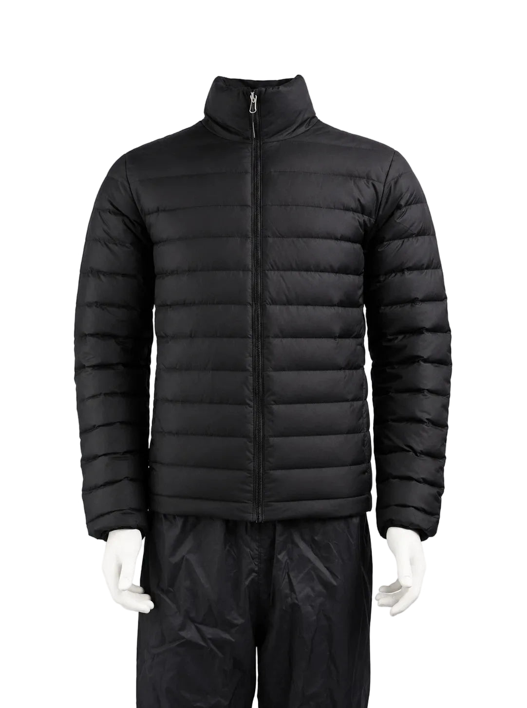 Men's Black Quilted Puffer Jacket
