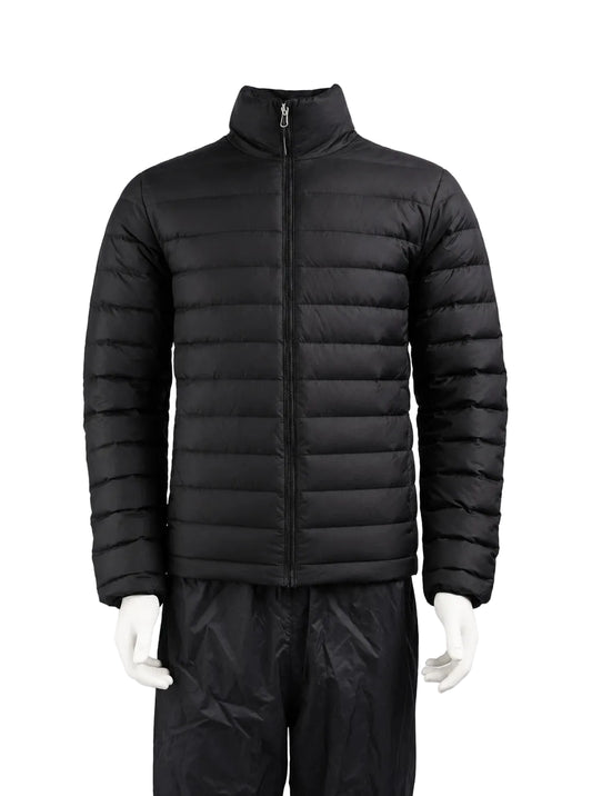 Men's Black Quilted Puffer Jacket