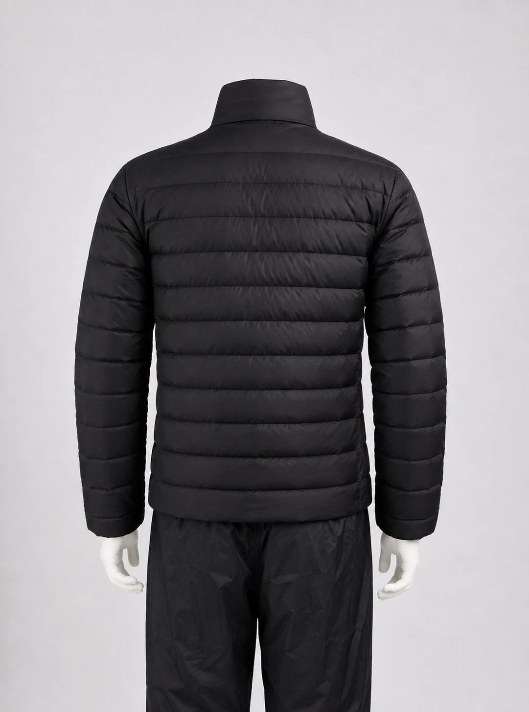 Men's Black Quilted Puffer Jacket