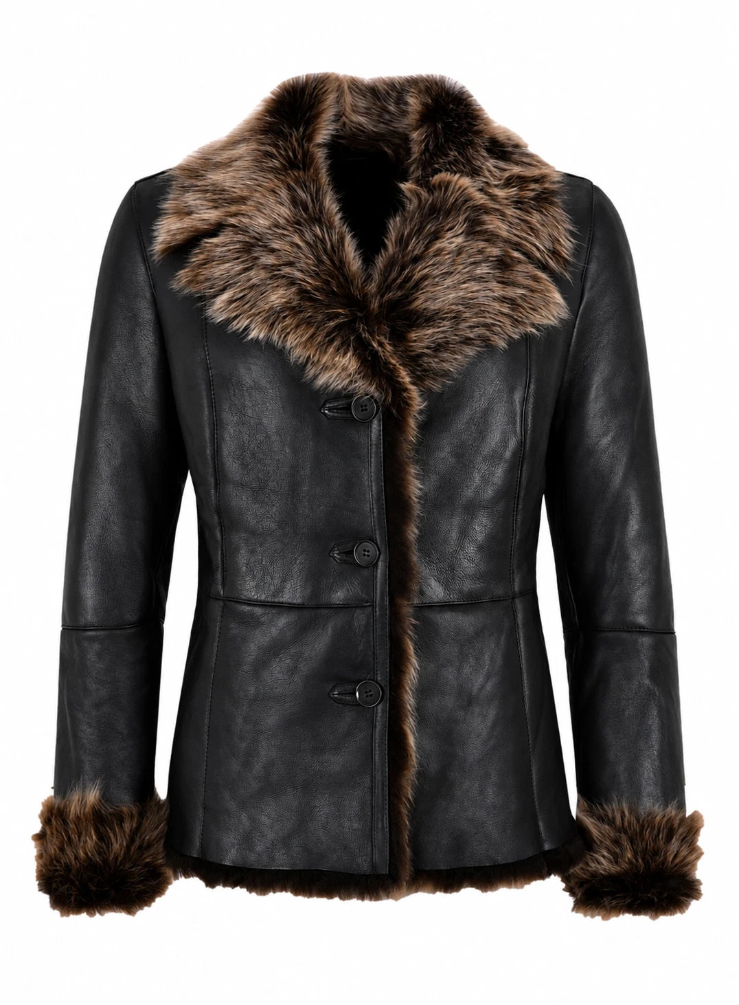 Men's Black Handmade Sheepskin Leather Jacket