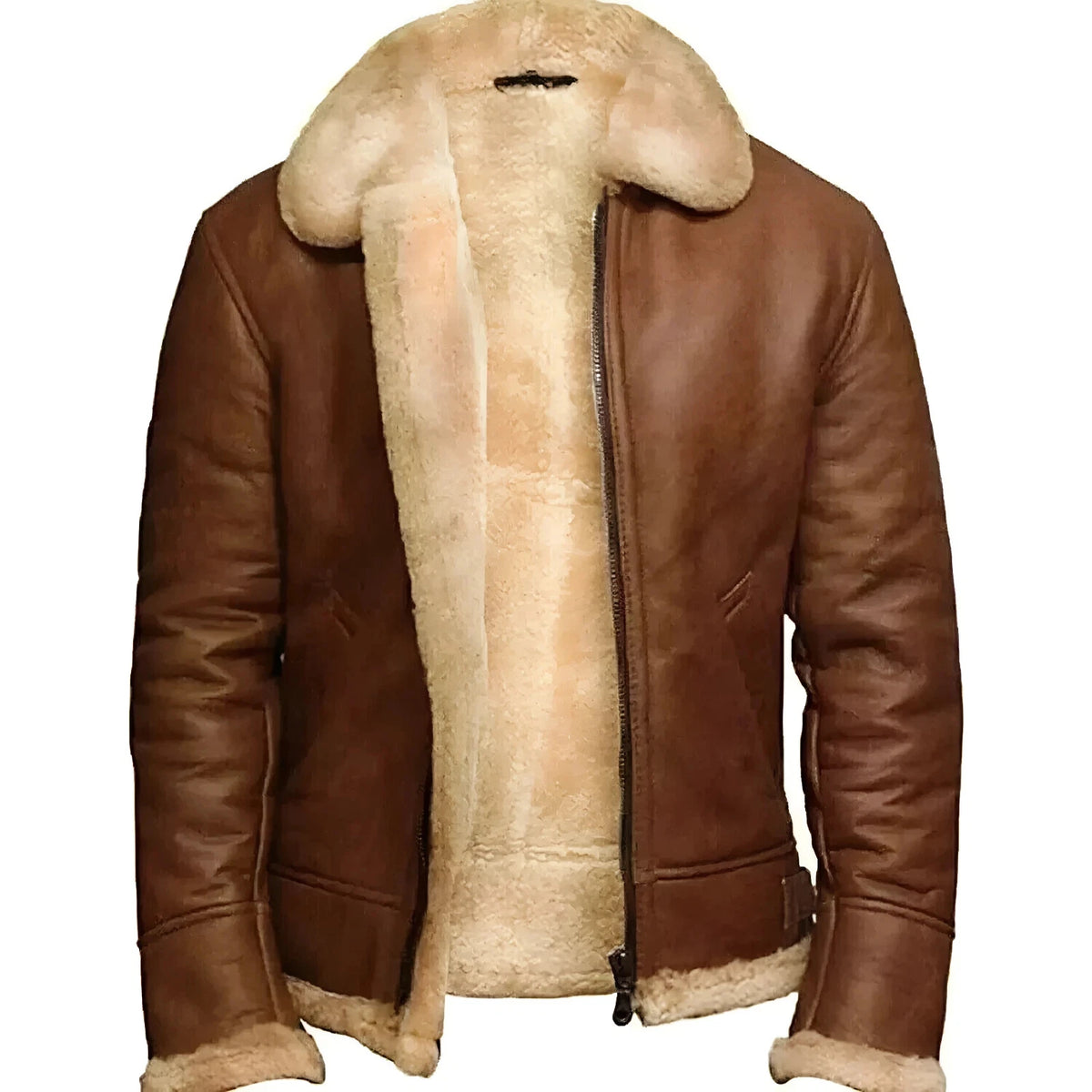 Men's Brown RAF B3 Sheepskin Bomber Jacket