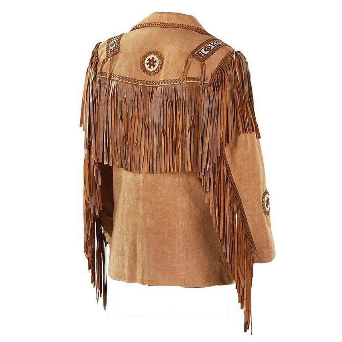 Men's Western Fringe Leather Jacket